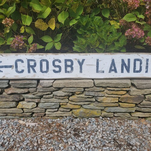 Custom large weathered wood sign, Distressed shops wood sign, custom town sign
