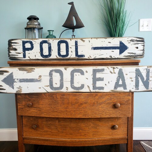 Custom large weathered wood sign, Distressed shops wood sign, custom town sign