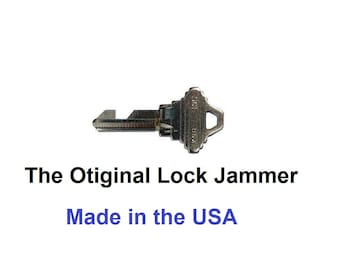 The Original Lock Jammer. Fits the most Common Schlage Locks, SC 1/4 Keyway  Secure Locks to Prevent Entry.   Killer Key