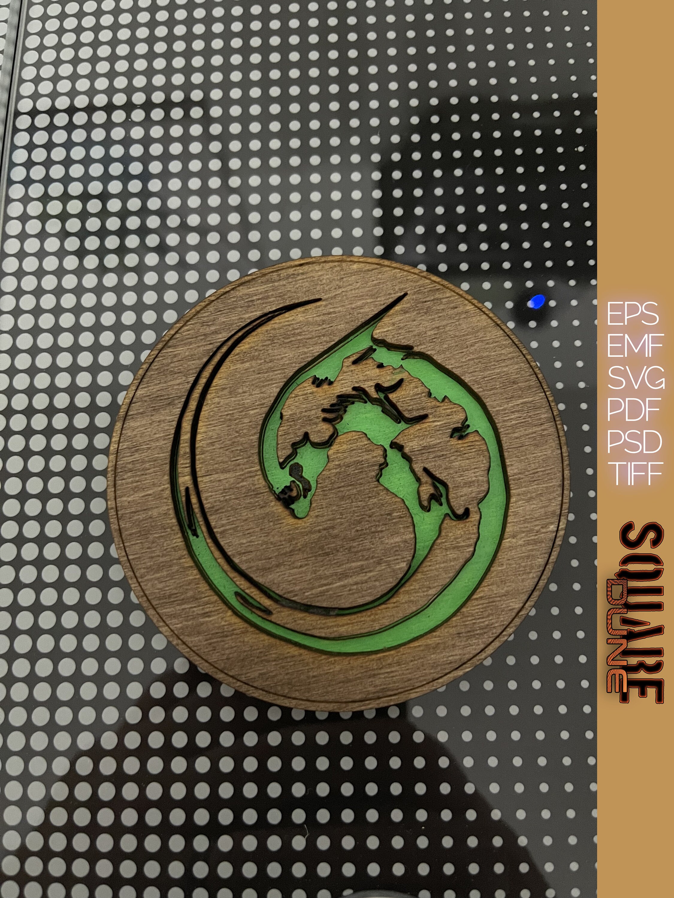 Alien Layered Coasters Digital File - Etsy