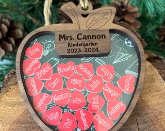 Teacher Shaker Style Ornament Personalized Custom Ornament