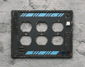 Star Wars Inspired Outlet/Switch Plates: Lasercut 3-Gang