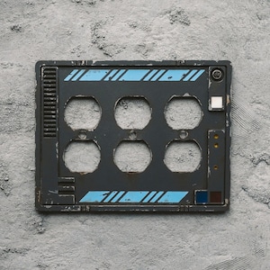 Star Wars Inspired Outlet/Switch Plates: Lasercut 3-Gang