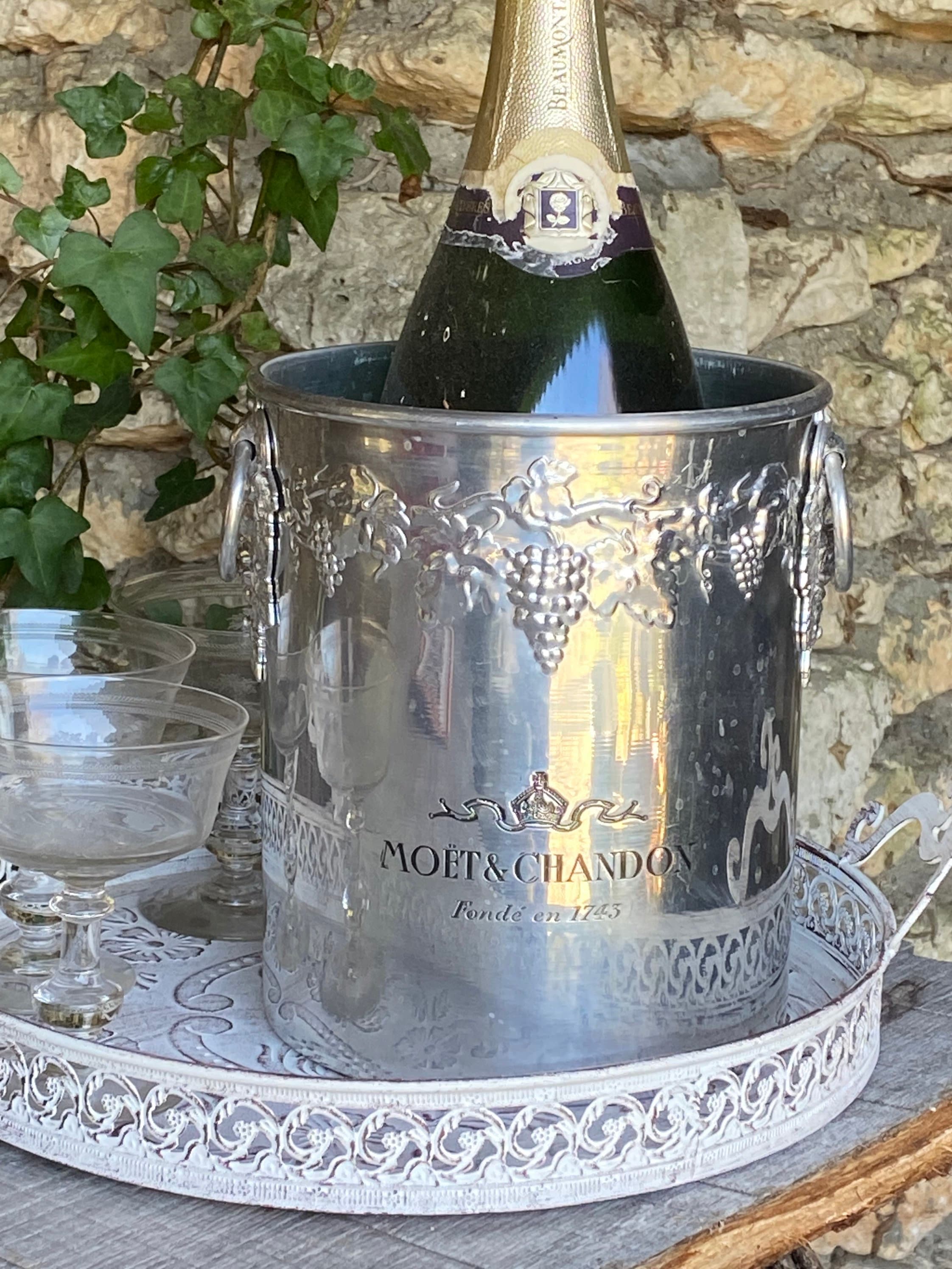 Limited Edition Branded Wine Accessories Plastic Moet Chandon Cooler Party Champagne  Bottle Bucket