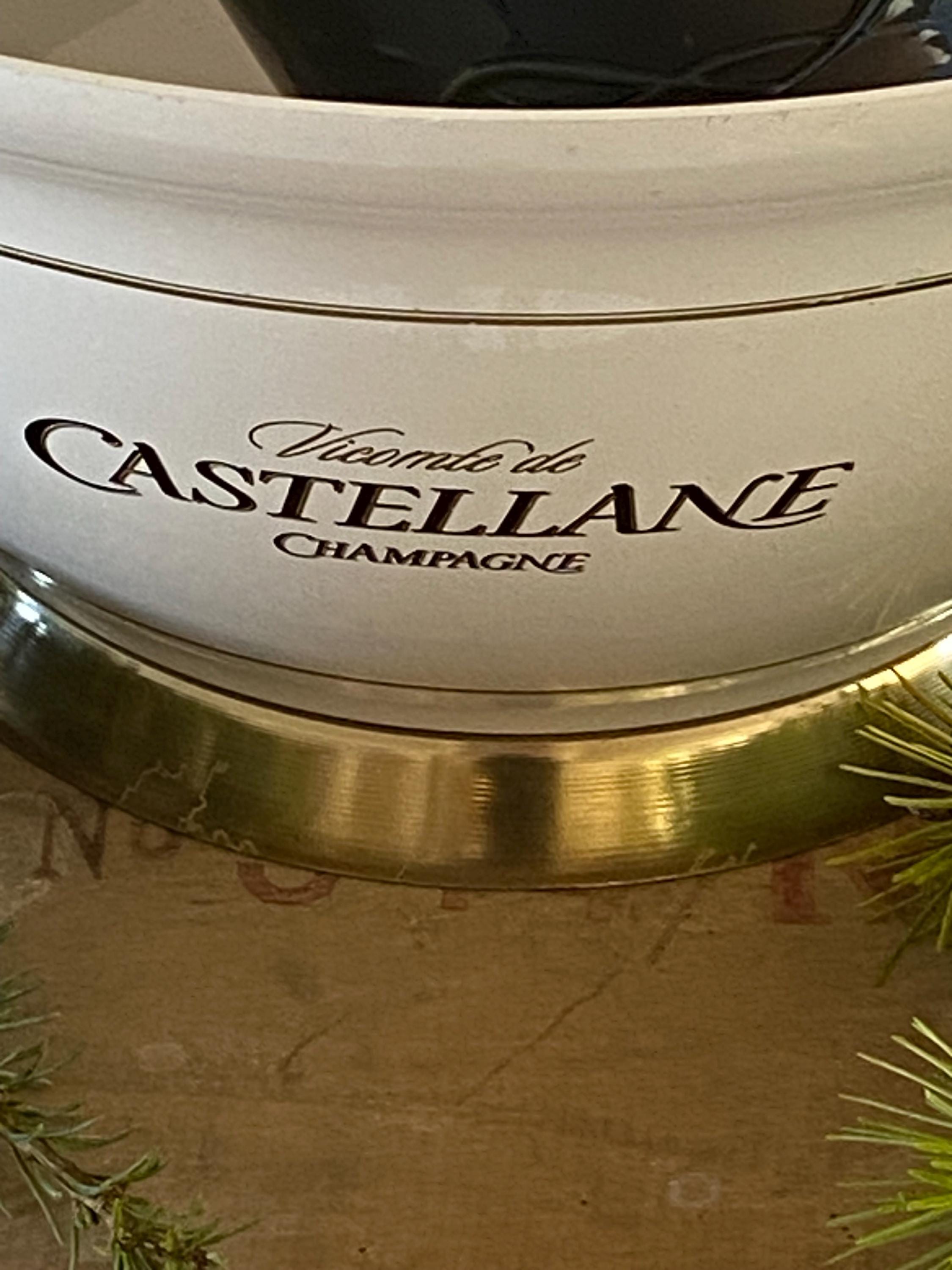Seau à Champagne De Castellane Vintage Luxe Made in France