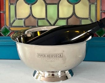 Piper Heidsieck champagne bowl. Small footed ice bucket