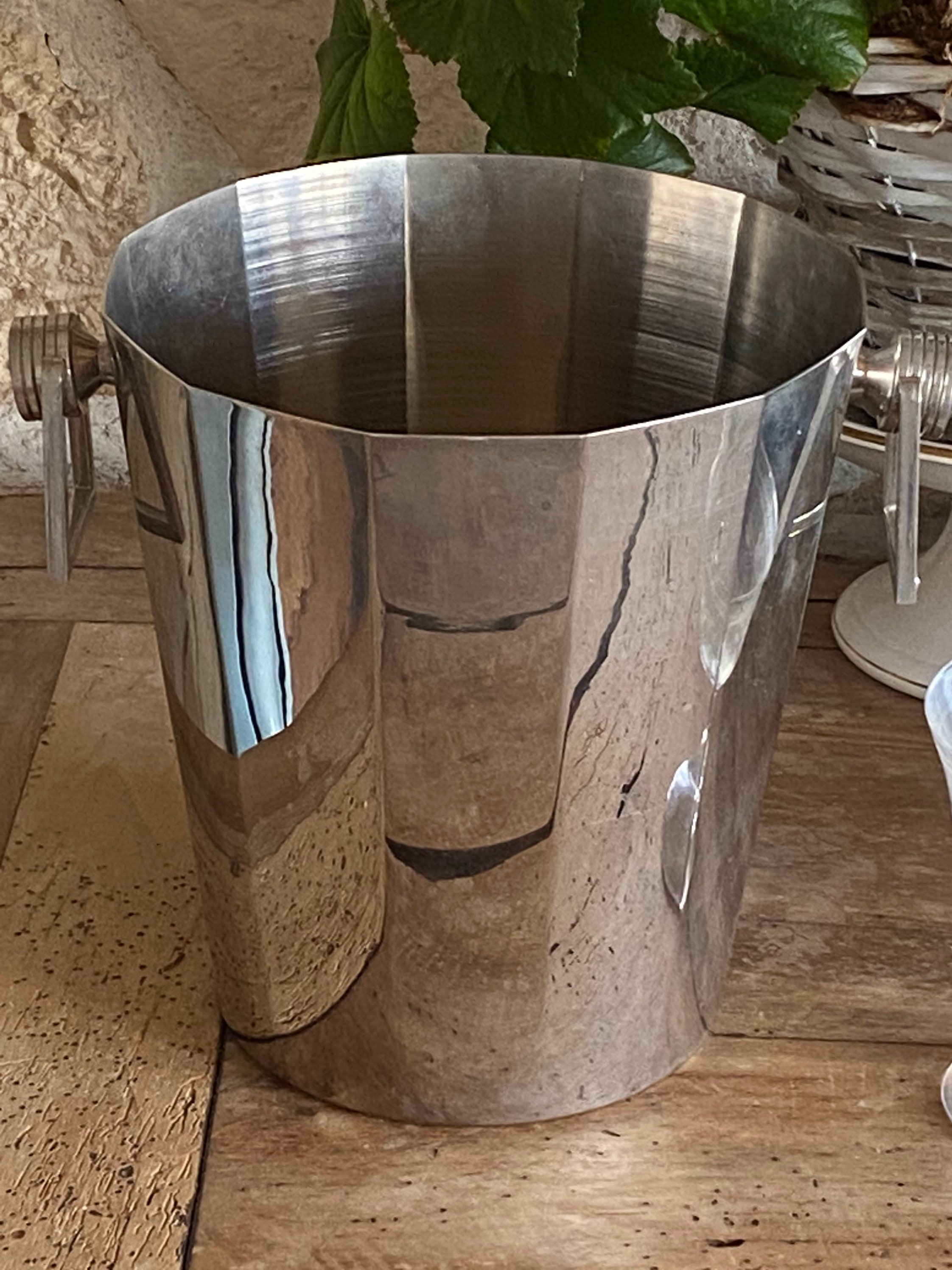 CHARLES HEIDSIECK / ARGIT - Rafraîchisseur à champagne - Laiton nickelé ou chromé