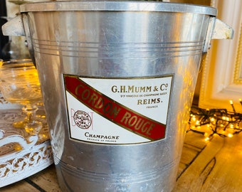 G.H.Mumm & Company Cordon Rouge Seau à champagne vintage français / refroidisseur