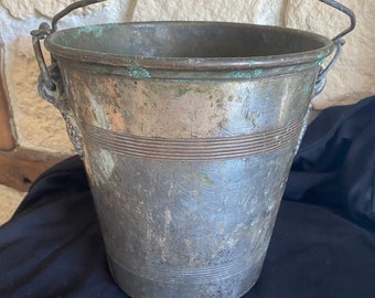 Seau à champagne des années 1920 en métal argenté rare, déposé par Perrier Jouet - France