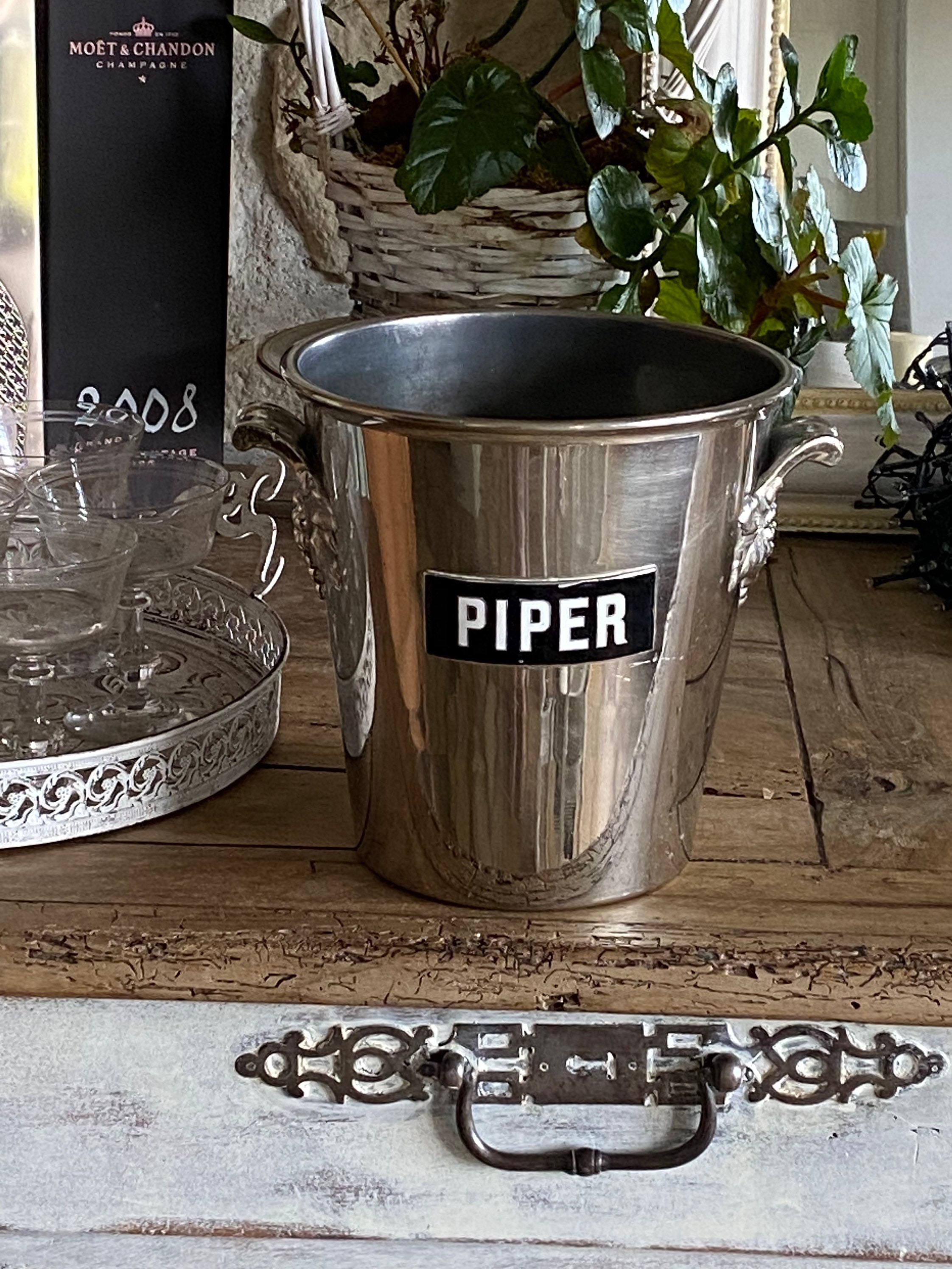 1930's Champagne bucket - Piper Heidsieck 8¼ – Chez Pluie