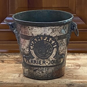 Perrier Jouet rare silver plated champagne cooler from the 1920’s registered piece