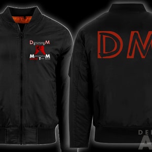 DM Bomber Jacket Black Unisex Depeche Mode Art Bild 1