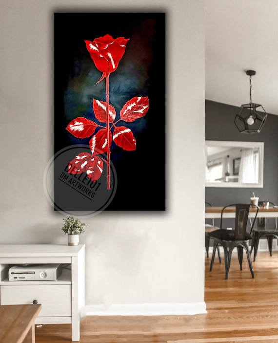 Violator Rose Oilpainting Canvas Replica - Etsy