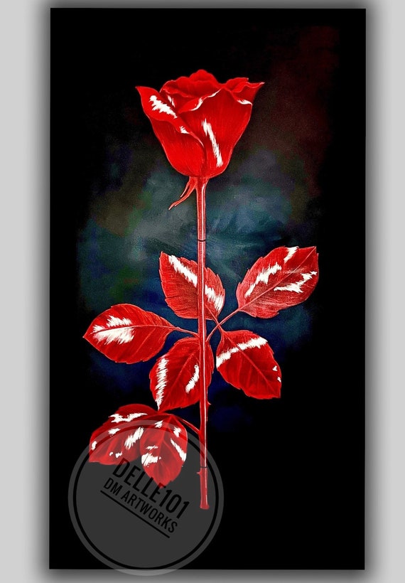 Violator Rose Oilpainting Canvas Replica - Etsy