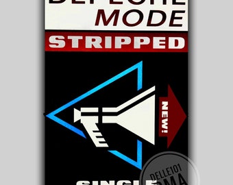 Stripped Single Artprint Depeche Mode Kunstdruck Bild Leinwand