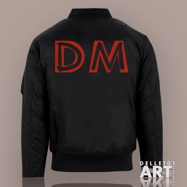 DM Bomber Jacket Black Unisex Depeche Mode Art Bild 5