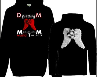 Depeche Mode Europe Memento Mori Tour Hoodie Black Unisex