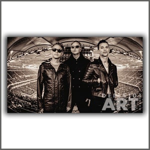 DM ifo Stadium B&W Artwork Depeche Mode Art Print