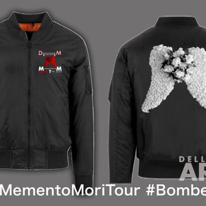 Memento Mori Bomber Jacket Black Unisex Depeche Mode Art Bild 1