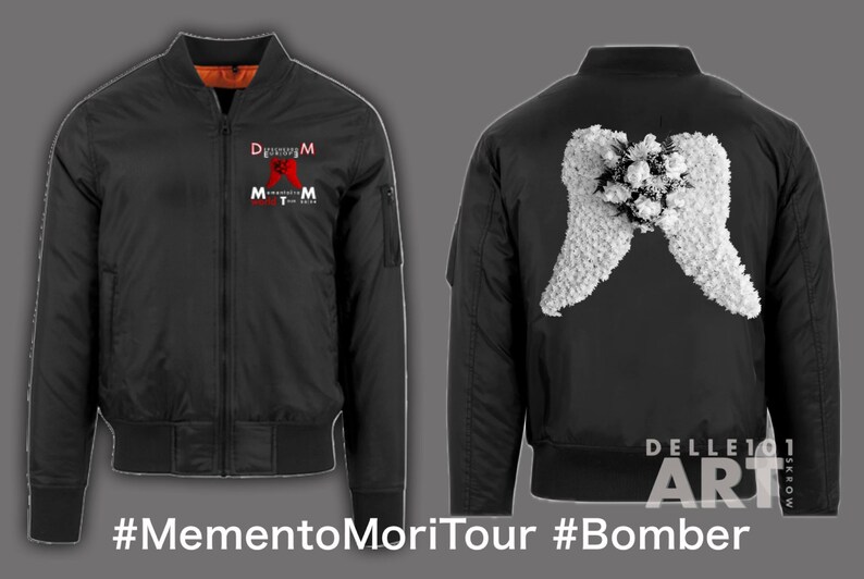 Memento Mori Bomber Jacket Black Unisex Depeche Mode Art Bild 1