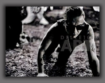 Dave Gahan B/W Memento Mori Art Depeche Mode Kunstdruck Bild Leinwand