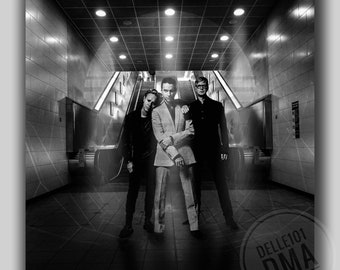 Depeche Mode B&W Underground Art Canvas Print Picture