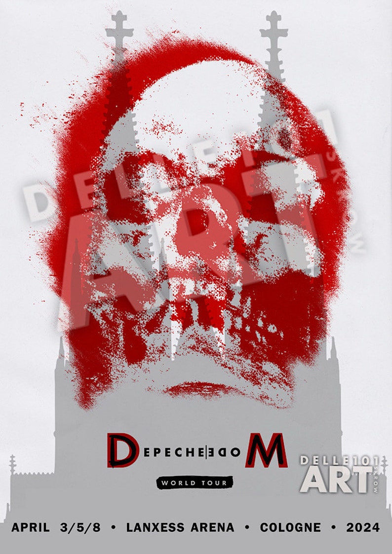 Cologne Memento Mori Tour Art Depeche Mode Art Print Image sur toile image 1