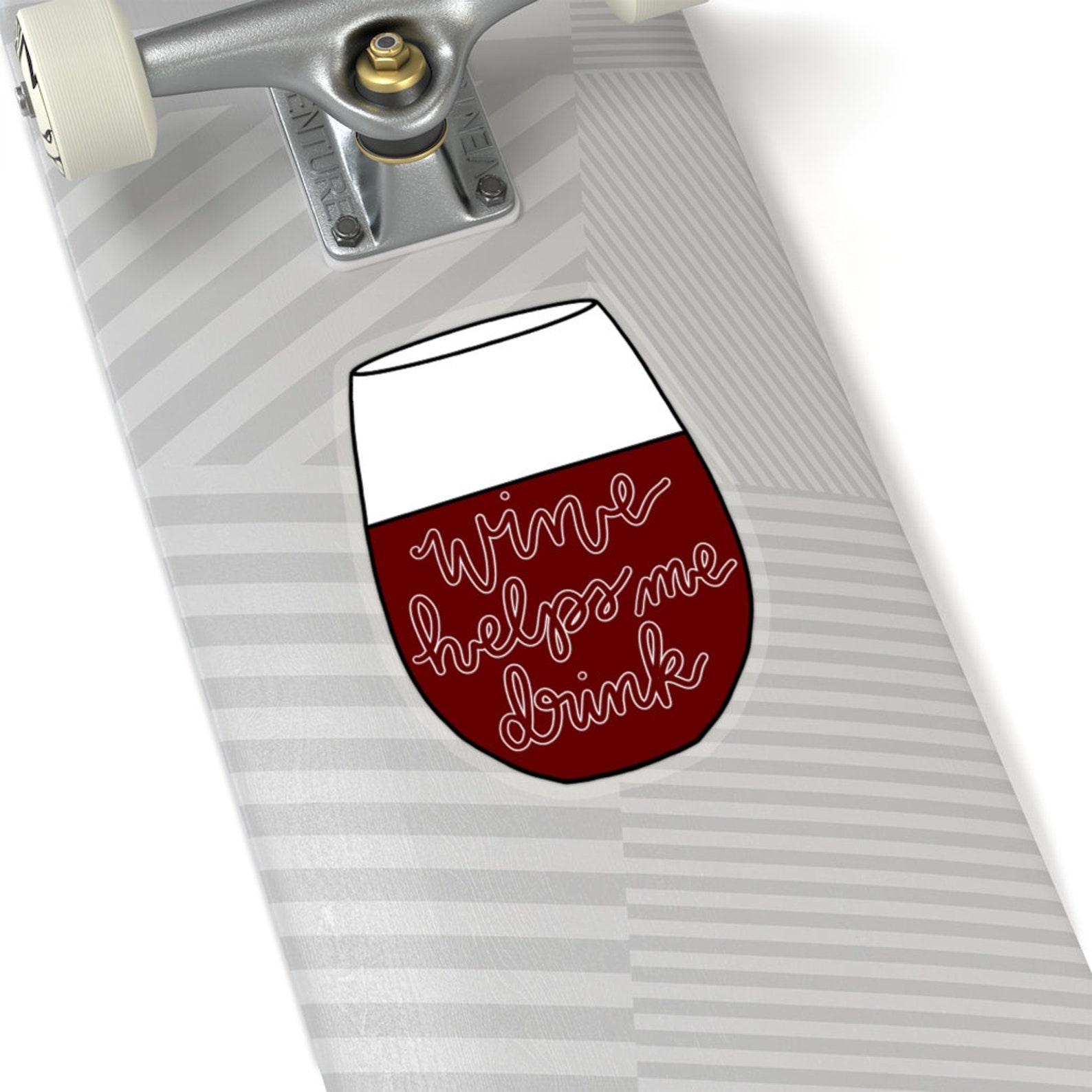 Wine Helps Me Drink Linda Belcher Bobs Burgers Quote Sticker Etsy