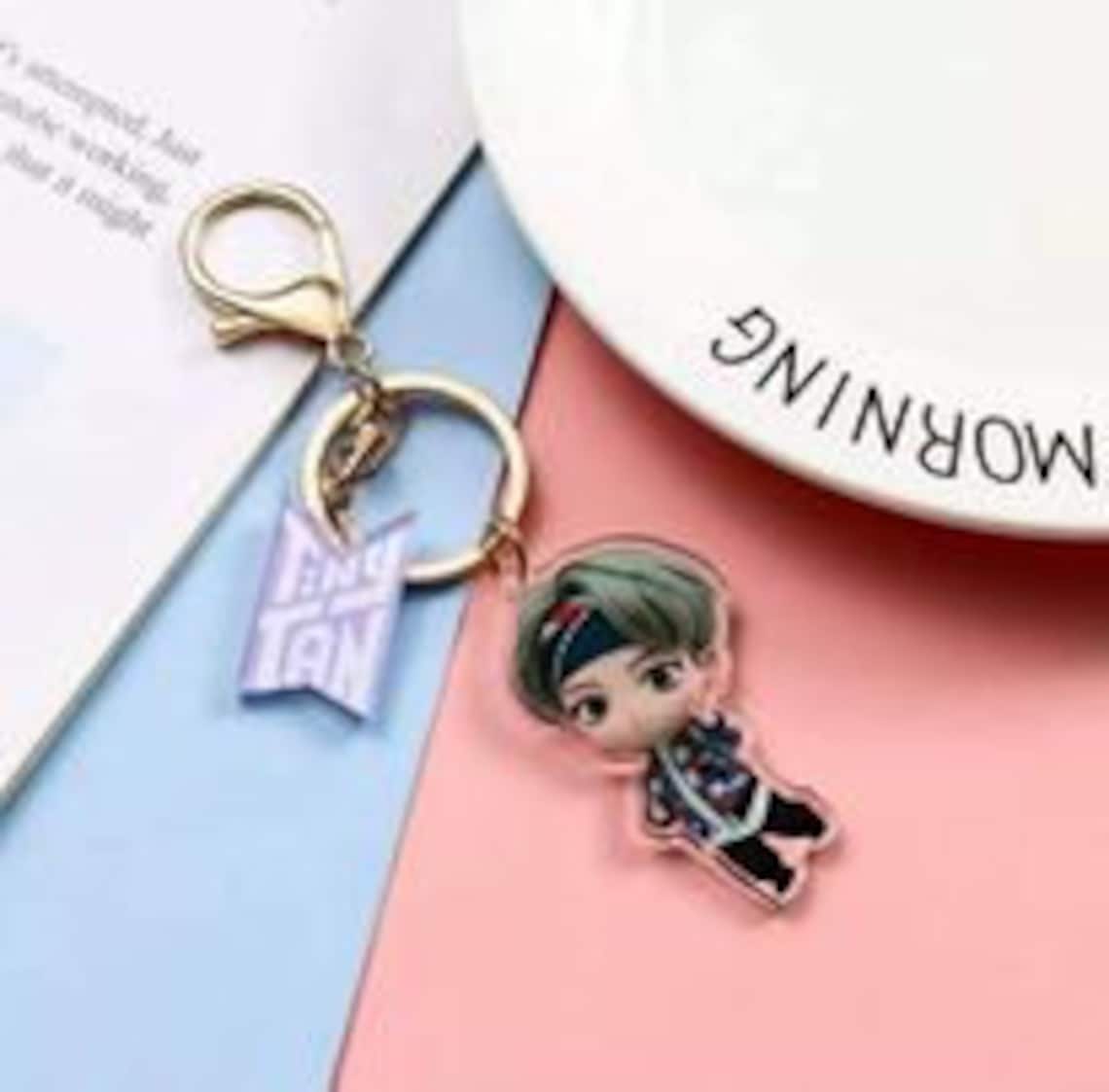 BTS Tiny tan keychains Etsy
