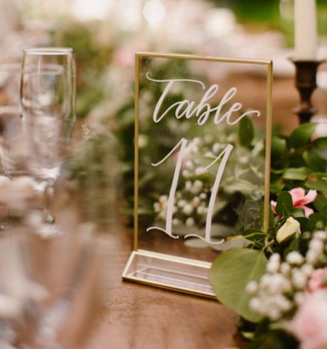 Table Number / Custom Lettering - Etsy UK