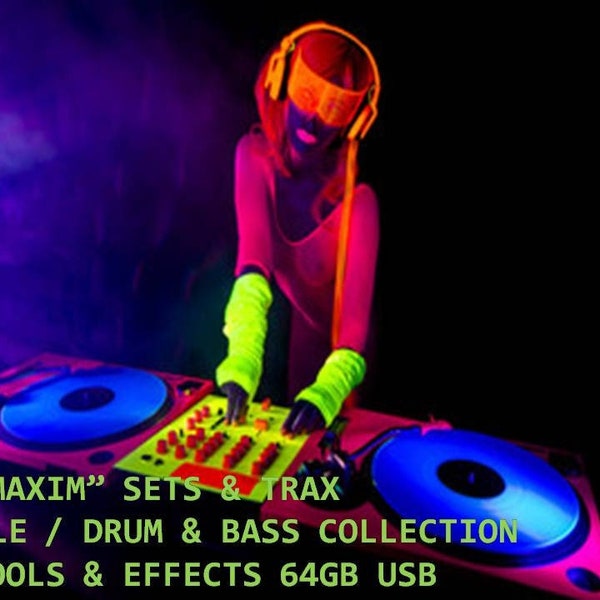 DJ Friendly Jungle / Drum n Bass Music Collection 6,000+ Unmixed Trax Set supplied on a 64GB USB Flash Drive