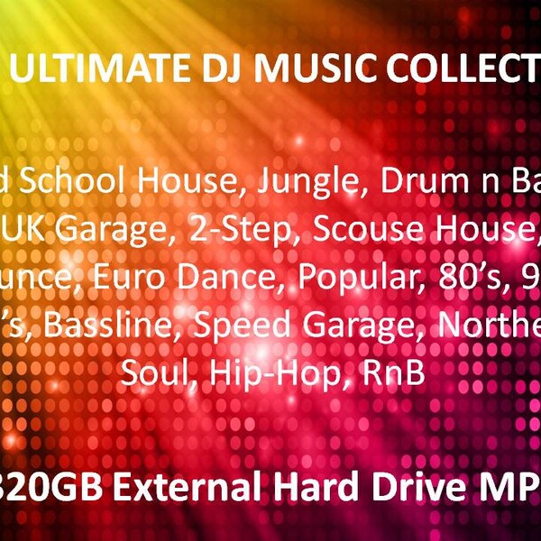 Ultimate DJ MP3 Collection inc old school house 2 drum n bass, UK garage 2 Scouse House & Bounce, 2-Step, Scouse House, Bounce 2 Retour aux années 80