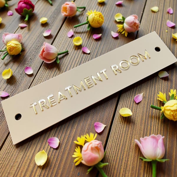 Custom Acrylic Door Sign| Salon Door| Treatment Room| Toilet| Staff Only| Personalised