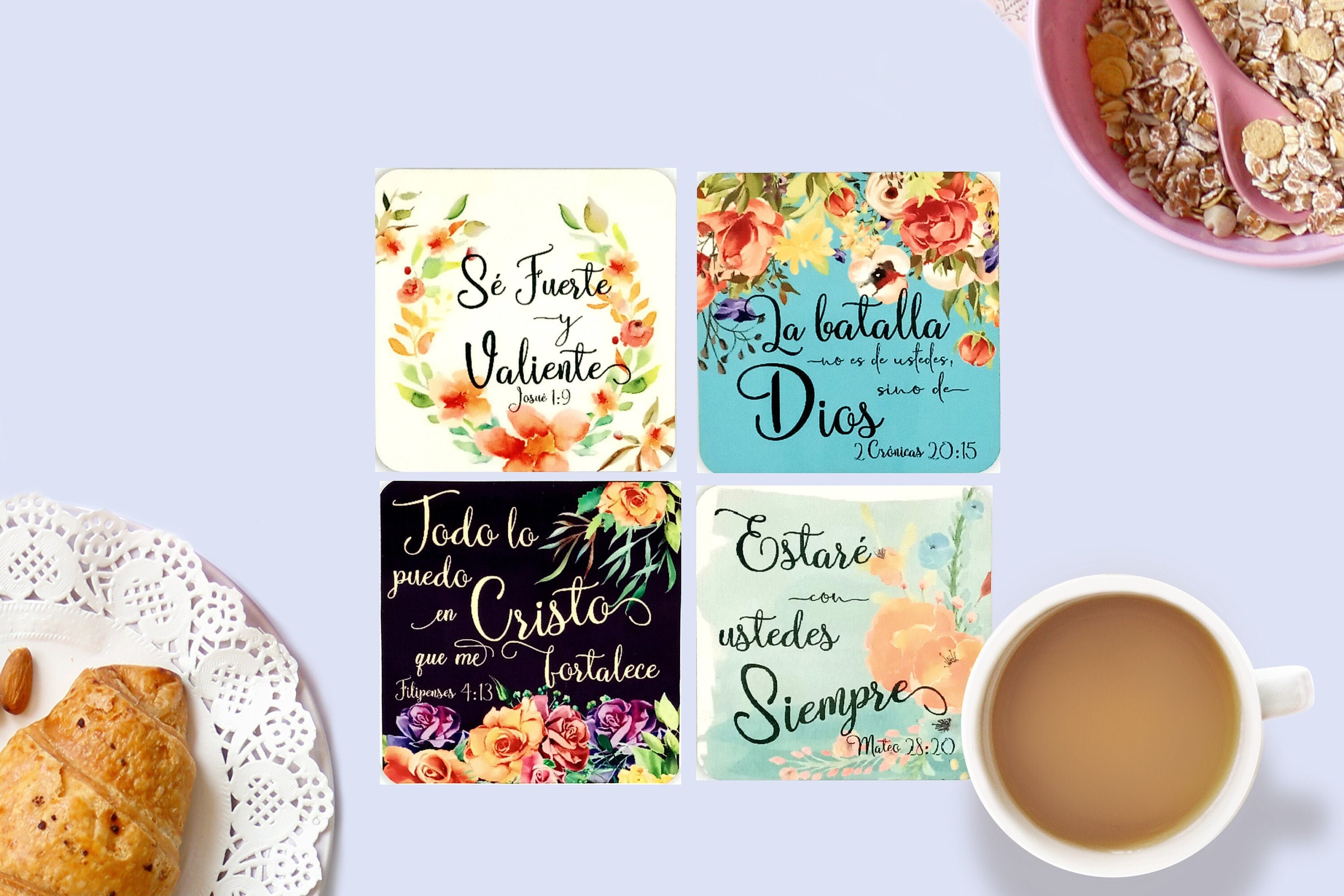 Spanish Language Coasters Spanish Scripture Coasters Spanish Etsy