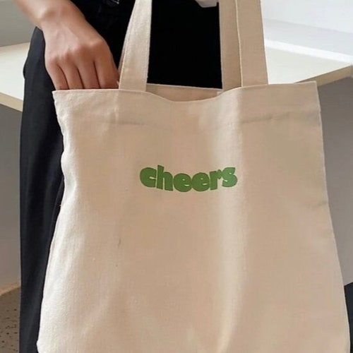 Cheers Tote Bag Back to School Tote Bag Etsy Canada
