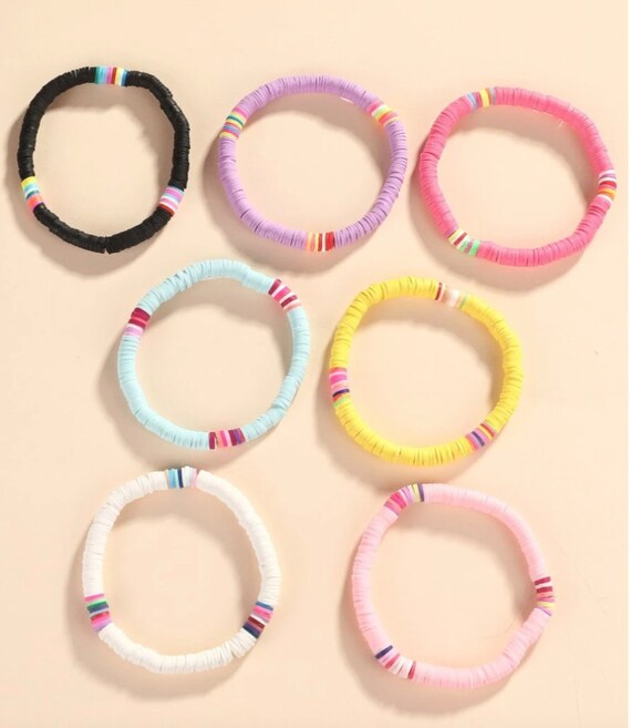 Flat Beads Bracelet Beads Bracelet Etsy Hong Kong