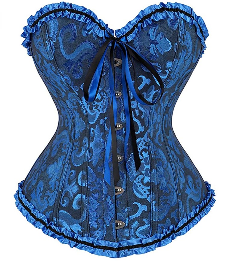 Laceup Floral Corset Bustier Elegant Corset Sexy Lace up Etsy Canada