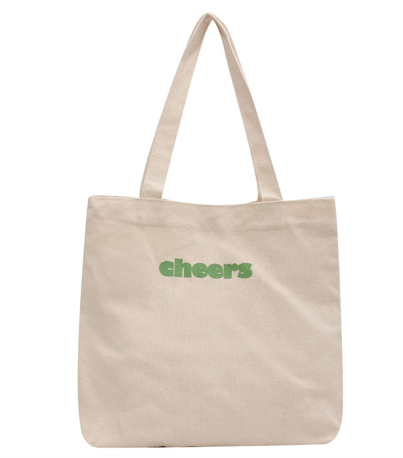 Cheers Tote Bag Back to School Tote Bag Etsy Canada