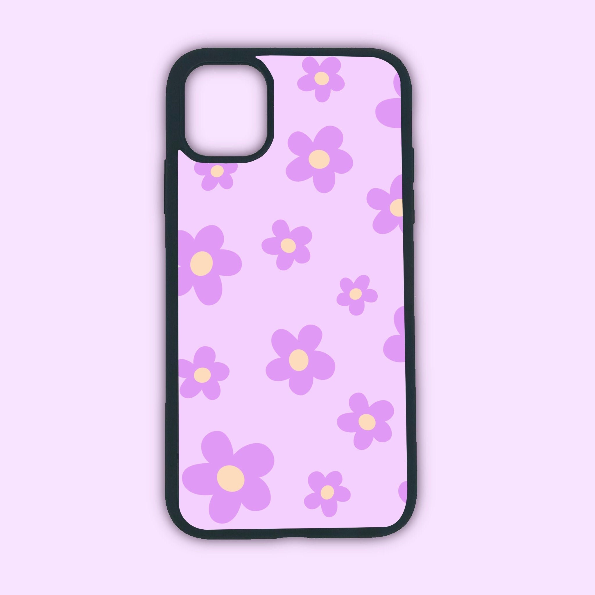 Purple Flowers Phone Case For Samsung & iPhone Etsy