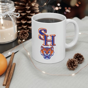 Taza de café de cerámica Bearcats de la Universidad Estatal de Sam Houston, 11 oz