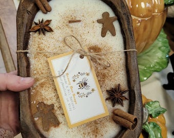 Gingerbread Man Woodenwick Doughbowl Candle
