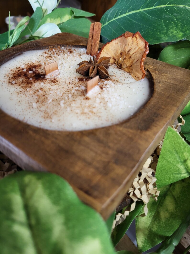 Hot Baked Apple Pie Woodwick Dough bowl candles image 6