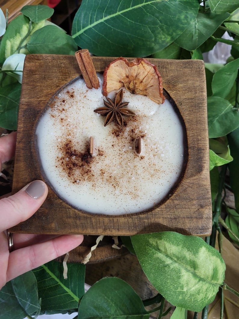 Hot Baked Apple Pie Woodwick Dough bowl candles image 3