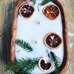 Frasier Fir and Citrus Woodenwick Doughbowl Candle