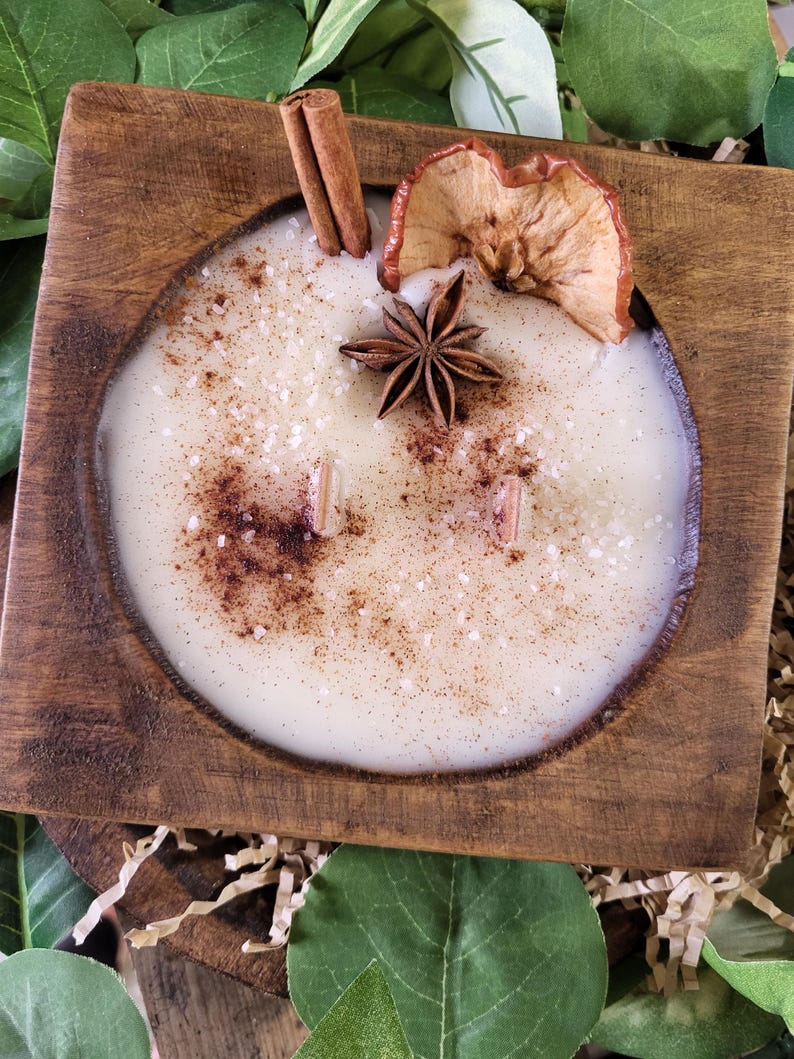 Hot Baked Apple Pie Woodwick Dough bowl candles image 9