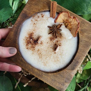 Hot Baked Apple Pie Woodwick Dough bowl candles image 1