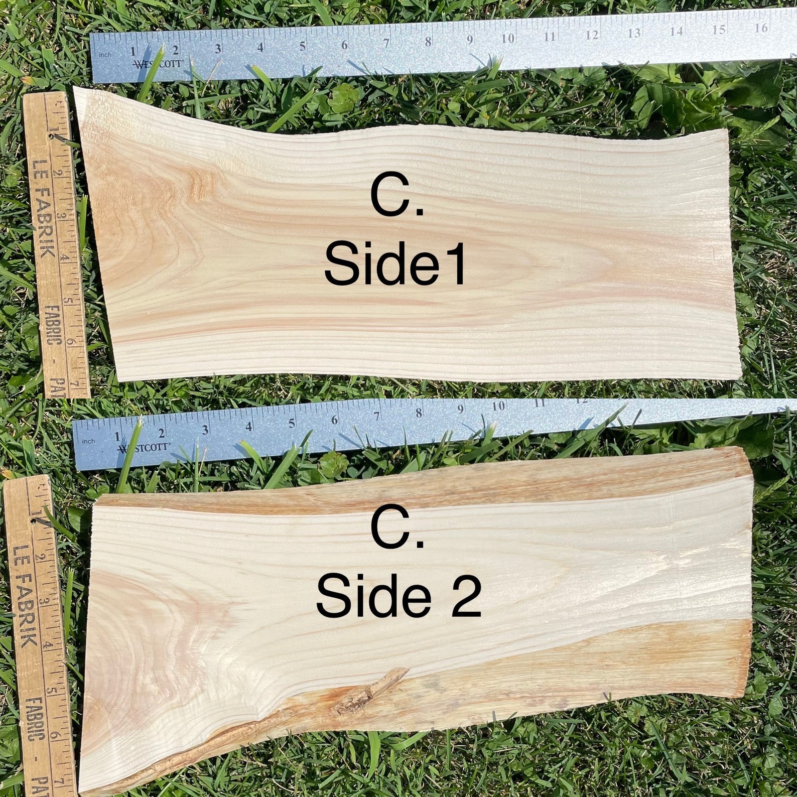 Rare live edge white cedar planks 1 inch thick Etsy