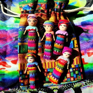 Muñecas guatemaltecas de preocupación