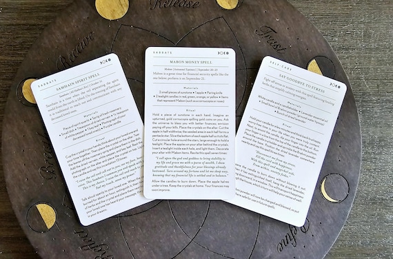 Wiccapedia Spell Deck - Etsy