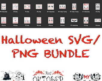 Halloween Holiday SVG, PNG bundle